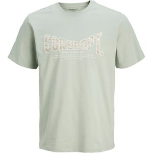 JACK & JONES Shirt  donkerbeige / mintgroen / wolwit