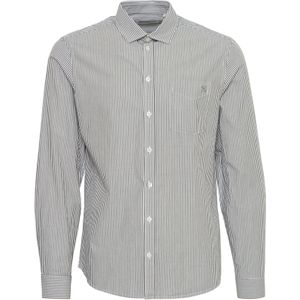 Casual Friday Overhemd 'Anton'  donkergroen / wit