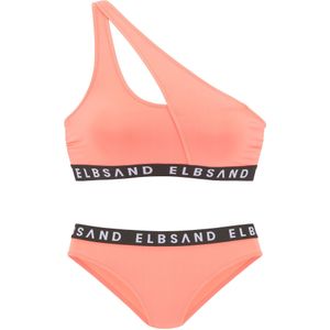 Elbsand Bikini  zalm roze / zwart