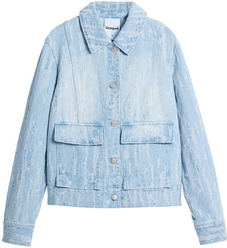 Desigual - Spijkerjack - Multicolor - Met Voorzakken - Lange Mouw