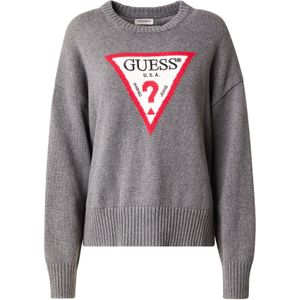 GUESS JEANS Trui  grijs gemêleerd / rood / zwart / wit
