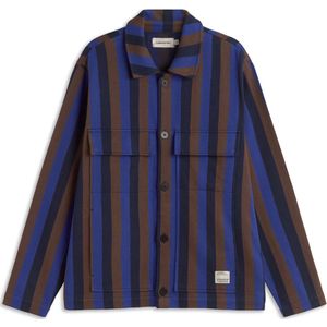 Thinking MU Overhemd 'Omar'  marine / indigo / bruin