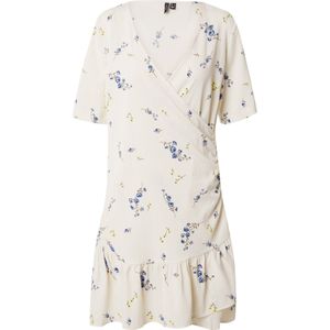VERO MODA Jurk 'VMPAGE'  lichtbeige / lichtblauw / bruin / geel