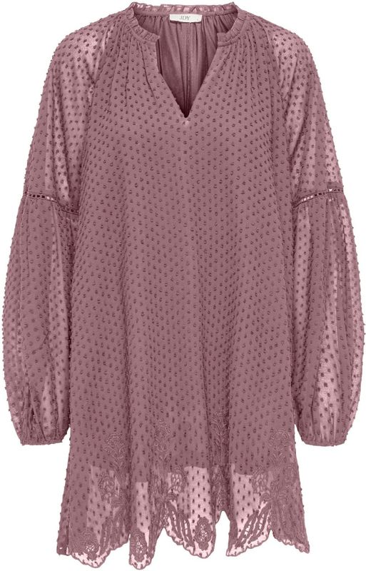 JDY - Korte Jurk - V-Hals - Lange Mouwen - Loose Fit