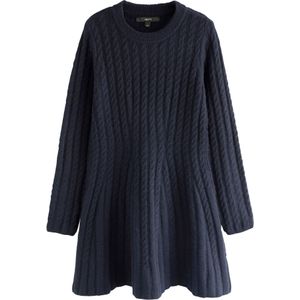 Next Gebreide jurk  navy