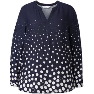 MIAMODA Blouse  navy / wit