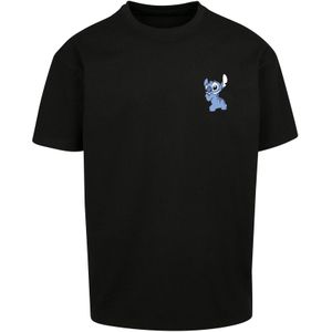 F4NT4STIC Shirt 'Disney Lilo And Stitch Stitch'  lichtblauw / zwart / wit