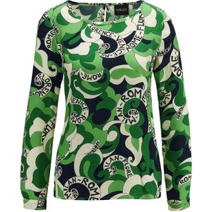 MADELEINE Blouse  ecru / marine / groen