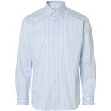 SELECTED Overhemd  lichtblauw / wit