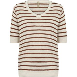 Soyaconcept Trui 'LUANNA'  crème / bruin