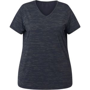 Ulla Popken Shirt  beige / zwart / zilver