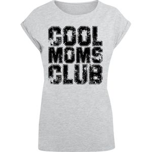 F4NT4STIC Shirt 'Mothers Day Modern Love Statement Trendy Slogan'  lichtgrijs / zwart