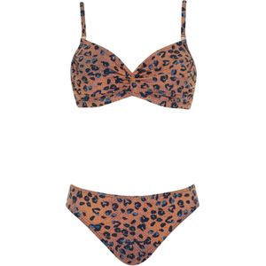 OLYMPIA Bikini  donkerblauw / bruin / offwhite