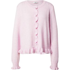 JDY - Vest - O-hals - Lange Mouwen - Knoop en Lussluiting - Ruches - Knit Fit