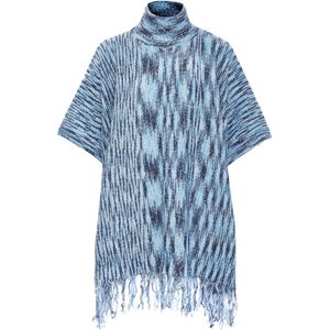 ebeeza Cape  blauw / grijs gemêleerd