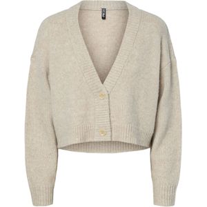 PIECES Gebreid vest 'PCJIMMA'  beige