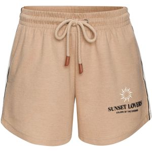 H.I.S Broek  camel / zwart / wit