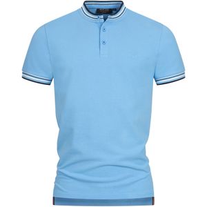 INDICODE JEANS Shirt  blauw / zwart / wit