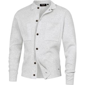 INDICODE JEANS Gebreid vest 'Bellino'  grijs gemêleerd