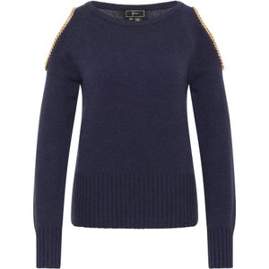 faina Trui 'Tuxe'  marine / goud