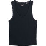 Superdry - Vintage - Tanktop - Slim Fit - Mouwloos - Met Kanten Rand
