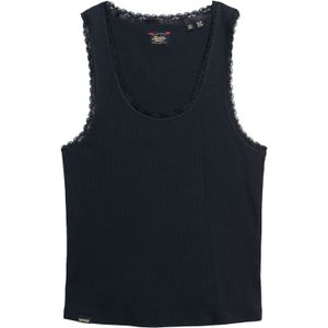 Superdry - Vintage - Tanktop - Slim Fit - Mouwloos - Met Kanten Rand