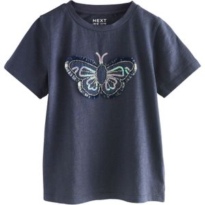 Next Shirt  blauw gemêleerd / transparant / wit