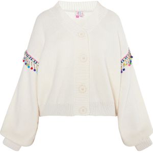 IZIA Gebreid vest  blauw / grasgroen / lichtroze / wolwit