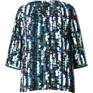 Ulla Popken Tuniek  mintgroen / jade groen / zwart / wit