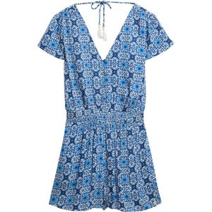Superdry - Enziaan - Jumpsuit - Hemelsblauw/Wit - Korte Lengte