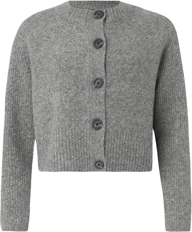 Vmbang - Gebreid Vest - O-hals - Lange Mouwen - Knoopsluiting - Regular Fit