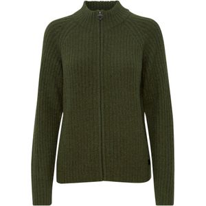 Oxmo Gebreid vest 'Sal'  olijfgroen