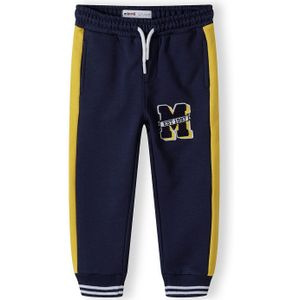 MINOTI Broek  donkerblauw / geel / wit