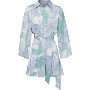 St MRLO Blousejurk 'PATI'  groen / lila