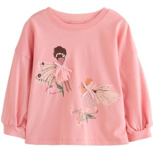 Next Shirt  lichtbeige / bruin / rosa / poederroze