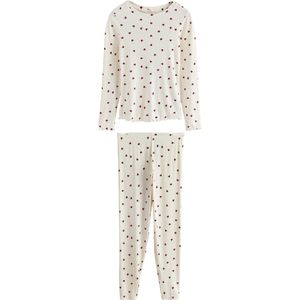 Next Pyjama  crème / donkerrood