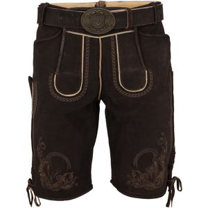 Krüger Buam Klederdracht broek 'Balian'  donkerbruin