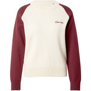 GANT - Trui - Wijnrood/Wit - Knitwear - Ronde Hals - Lange Mouw