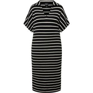 Ulla Popken Gebreide jurk  lichtbeige / zwart