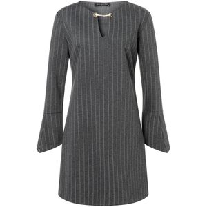 Ana Alcazar Jurk 'Solwy'  grijs / wit