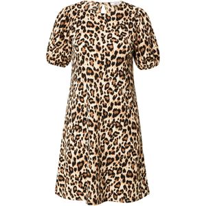 ABOUT YOU Jurk 'Helene'  crème / donkerbeige / zwart