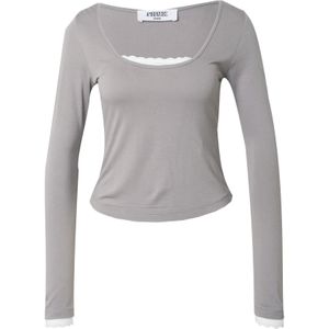 SHYX Shirt 'Caro'  donkergrijs / wit