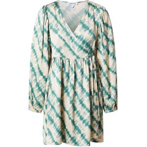 EDITED Jurk 'Blue'  beige / groen