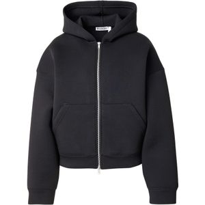 WEEKDAY - Sweatvest - Zwart - Scarlet - Capuchon