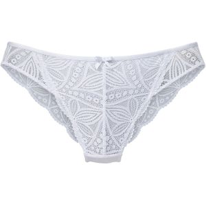 Vivance - Tanga - Zuiver Wit - Gebloemde Kant