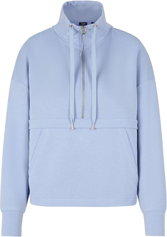 Joop! - Lillā - Sweatshirt - Blauw - Katoenmix - Zip-through Model