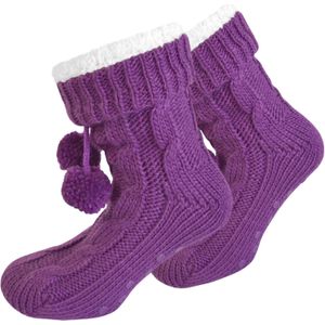 normani Sokken  lila / wit