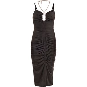 faina Cocktailjurk  goud / zwart / transparant