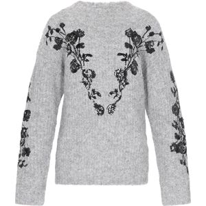 usha FESTIVAL Trui  lichtgrijs / zwart