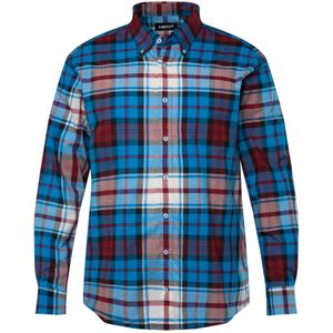 Men Plus Overhemd  navy / azuur / bordeaux / wit